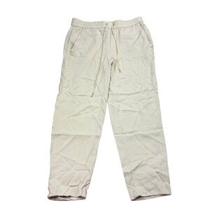 Helmut Lang Pants‎ Womens 6 Beige Drawstring Relaxed Trousers USA